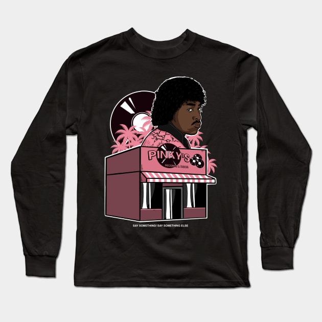 Pinky’s Records & Discs Long Sleeve T-Shirt by Jones Factory